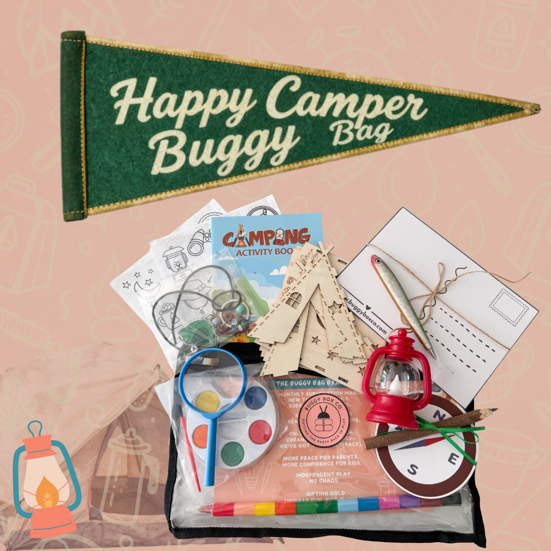 Happy Camper Activity Kit For Kids | Summer Camp-themed Screen-free Fun |