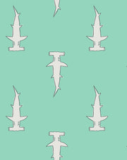 'hammerheads' Wallpaper By Tea Collection - Caribbean