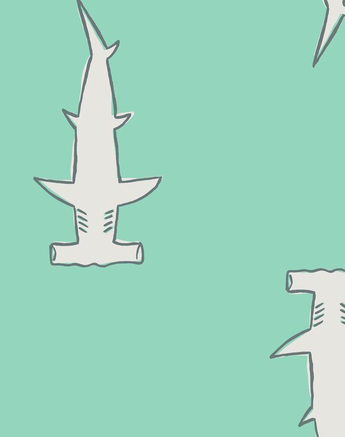 'hammerheads' Wallpaper By Tea Collection - Caribbean