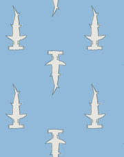 'hammerheads' Wallpaper By Tea Collection - Cornflower