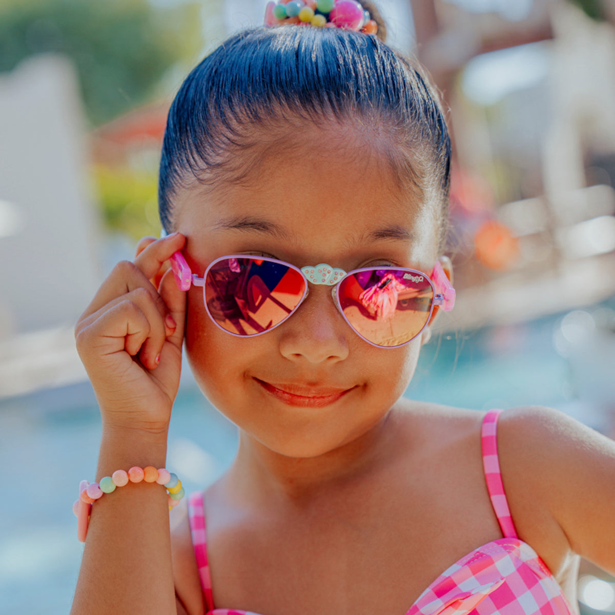 Suntan Turquoise Hampton Beach Kids' Sunglasses