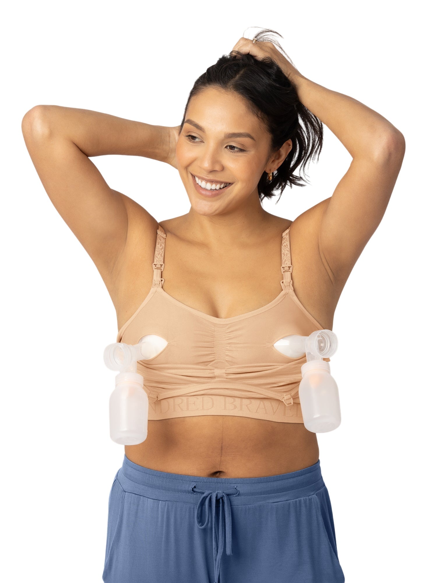 Sublime® Hands-free Pumping & Nursing Bra | Beige