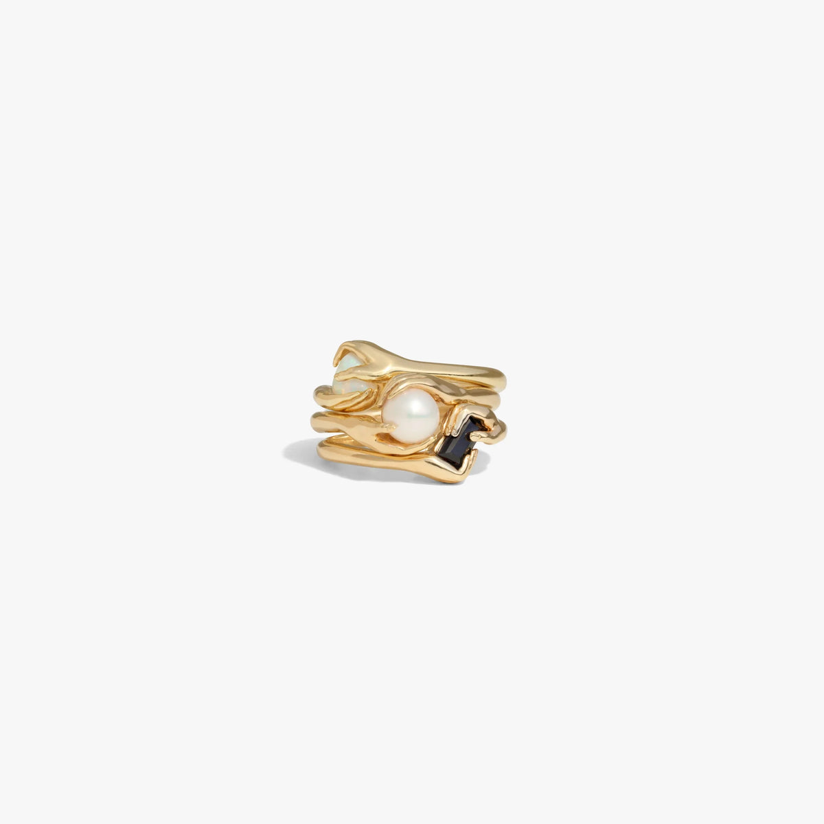 Hands Of Fate Gemstone Ring Set