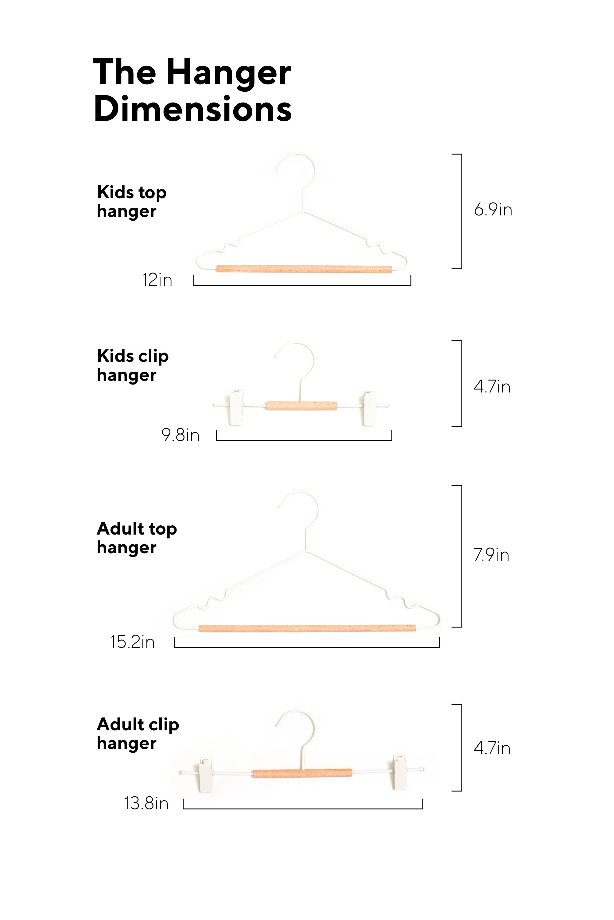 Kids Top Hangers In Chalk