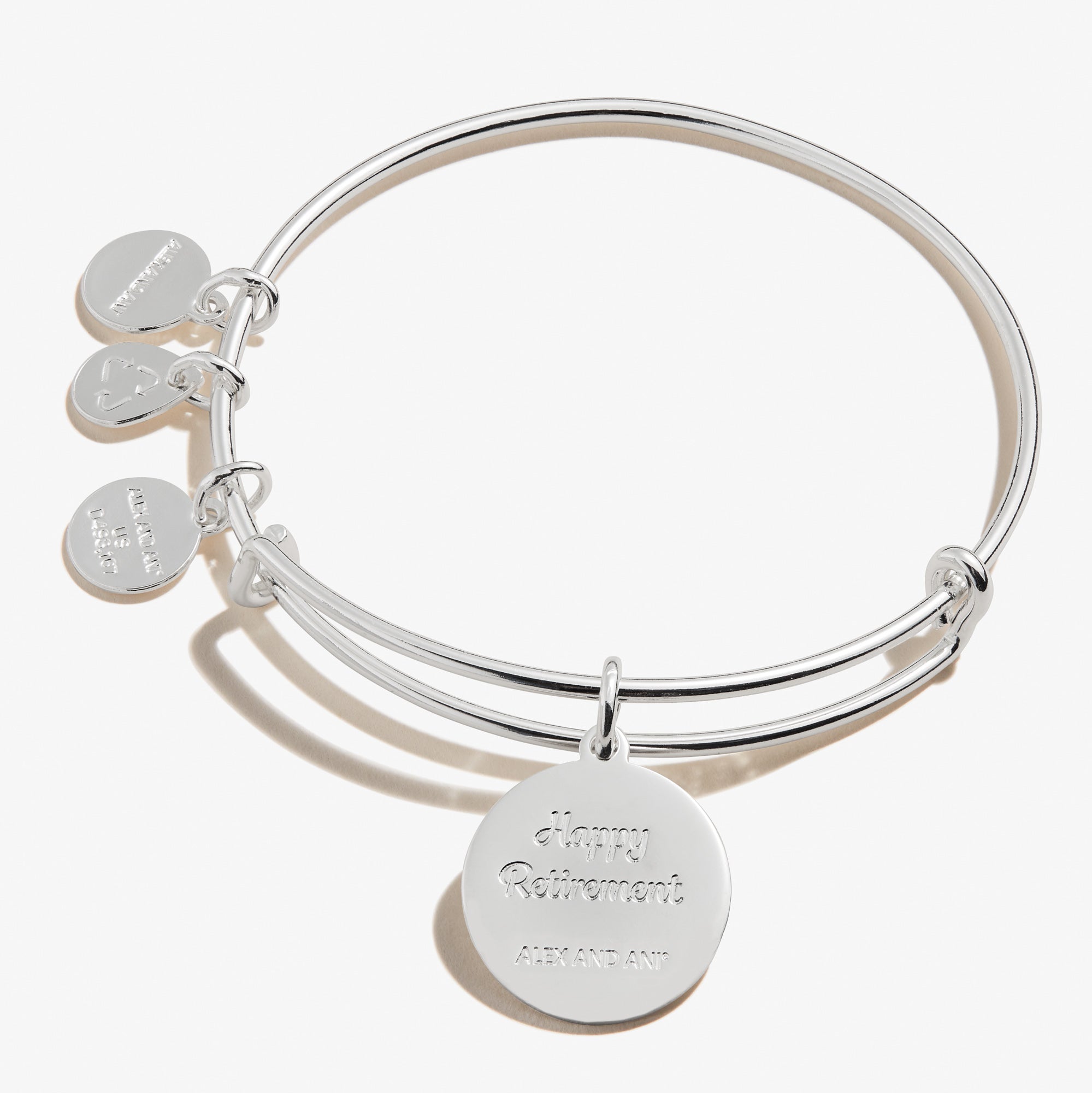 'happy Retirement' Charm Bangle