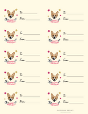 Personalized Happy Birthday To You Gift Tag Sticker Sheet