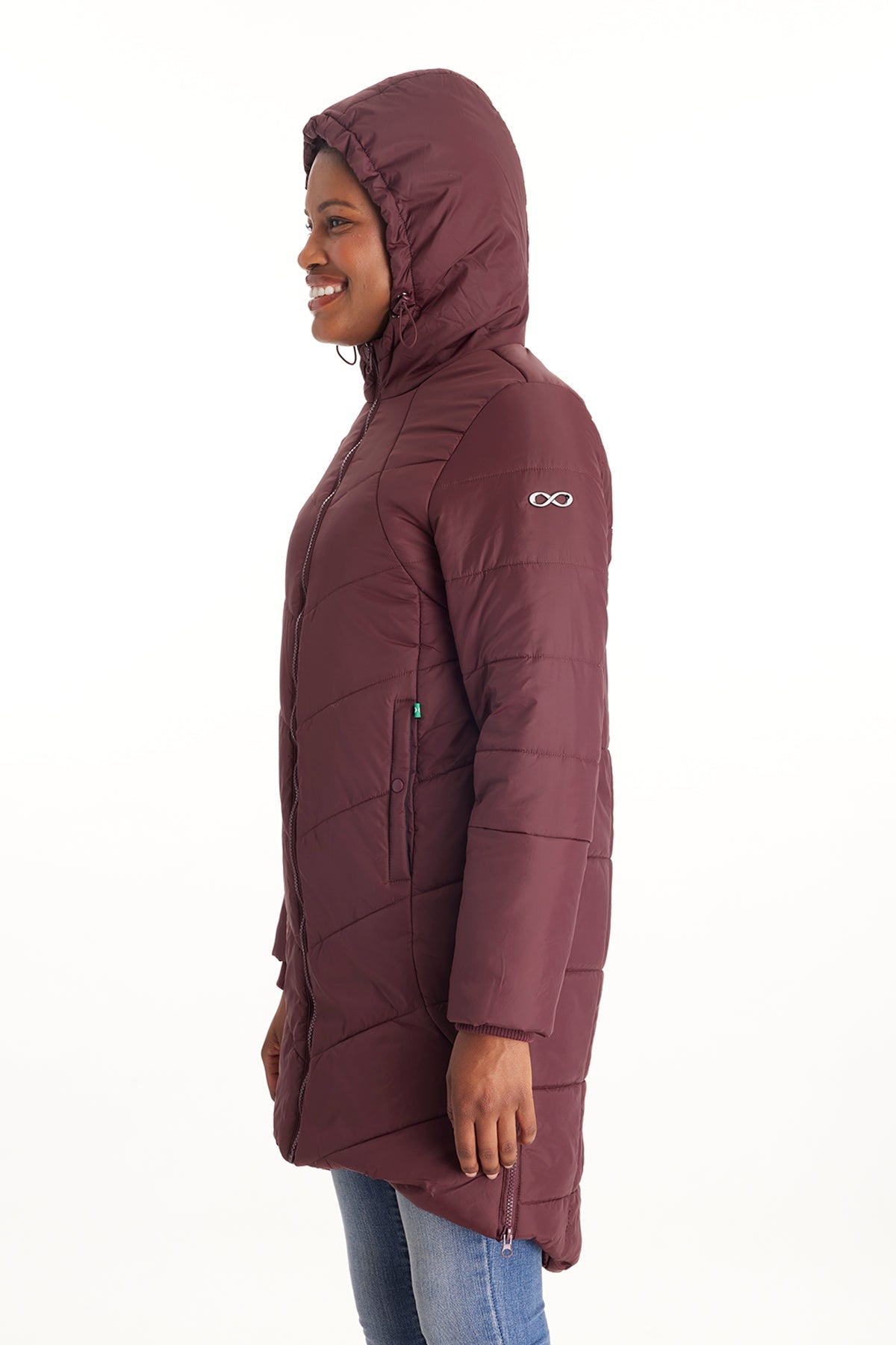 Harper 3 In 1 Maternity Coat Cocoon Mid Thigh