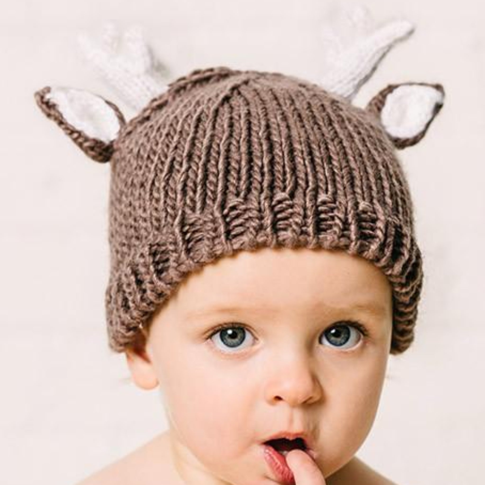 Hartley Deer Tan Knit Hat