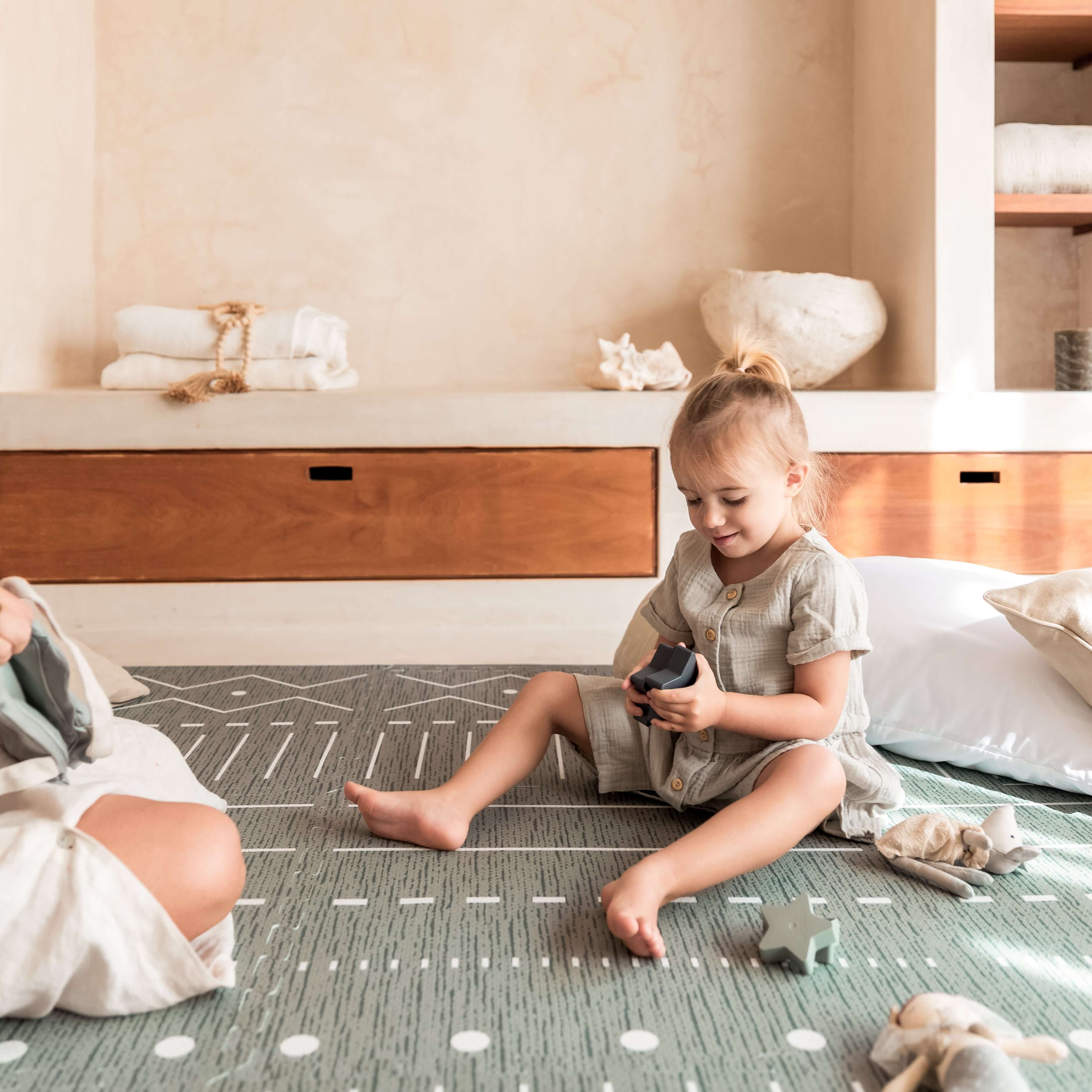 Premium Foam Playmats | Berber - Moss