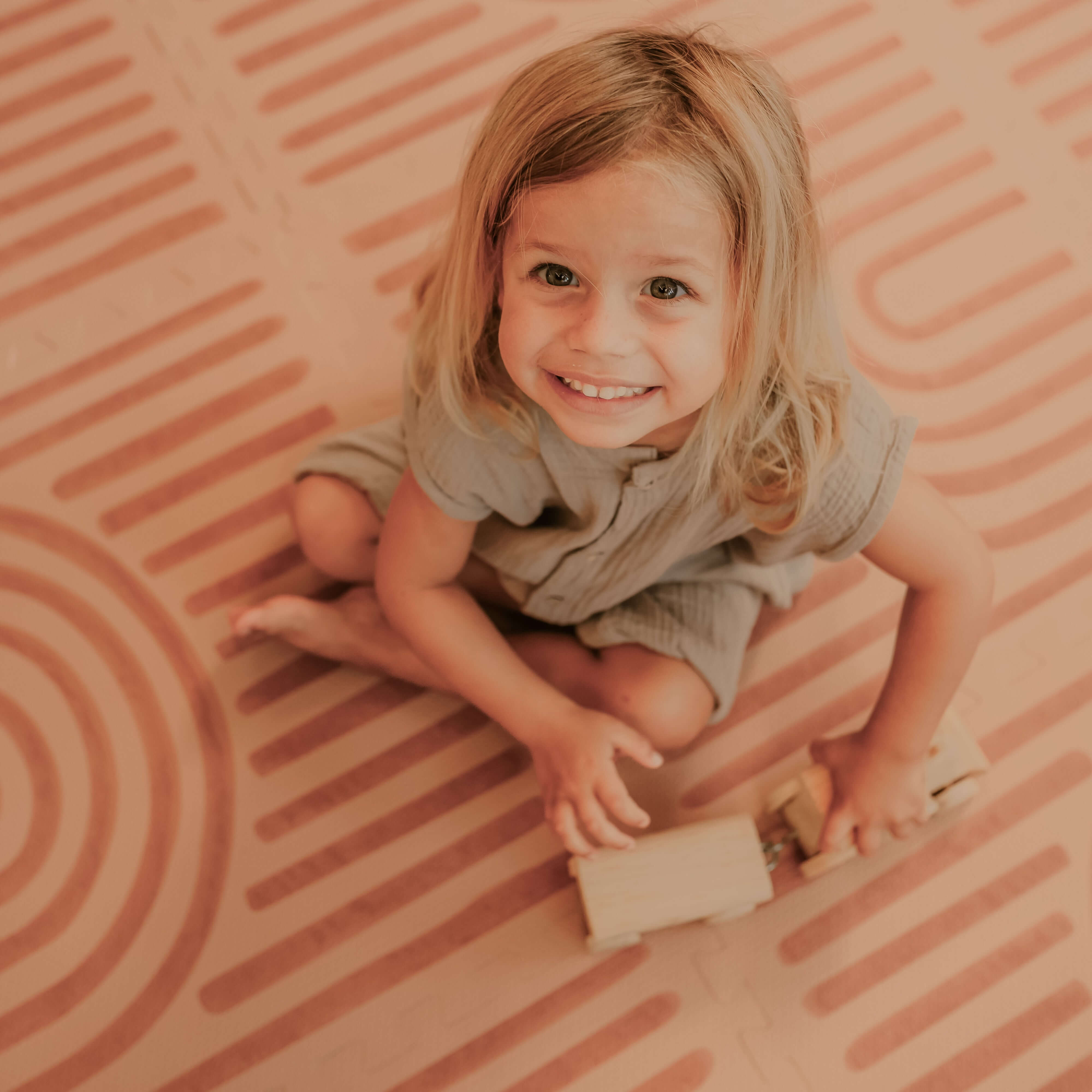 Premium Foam Playmats | Linear - Camel