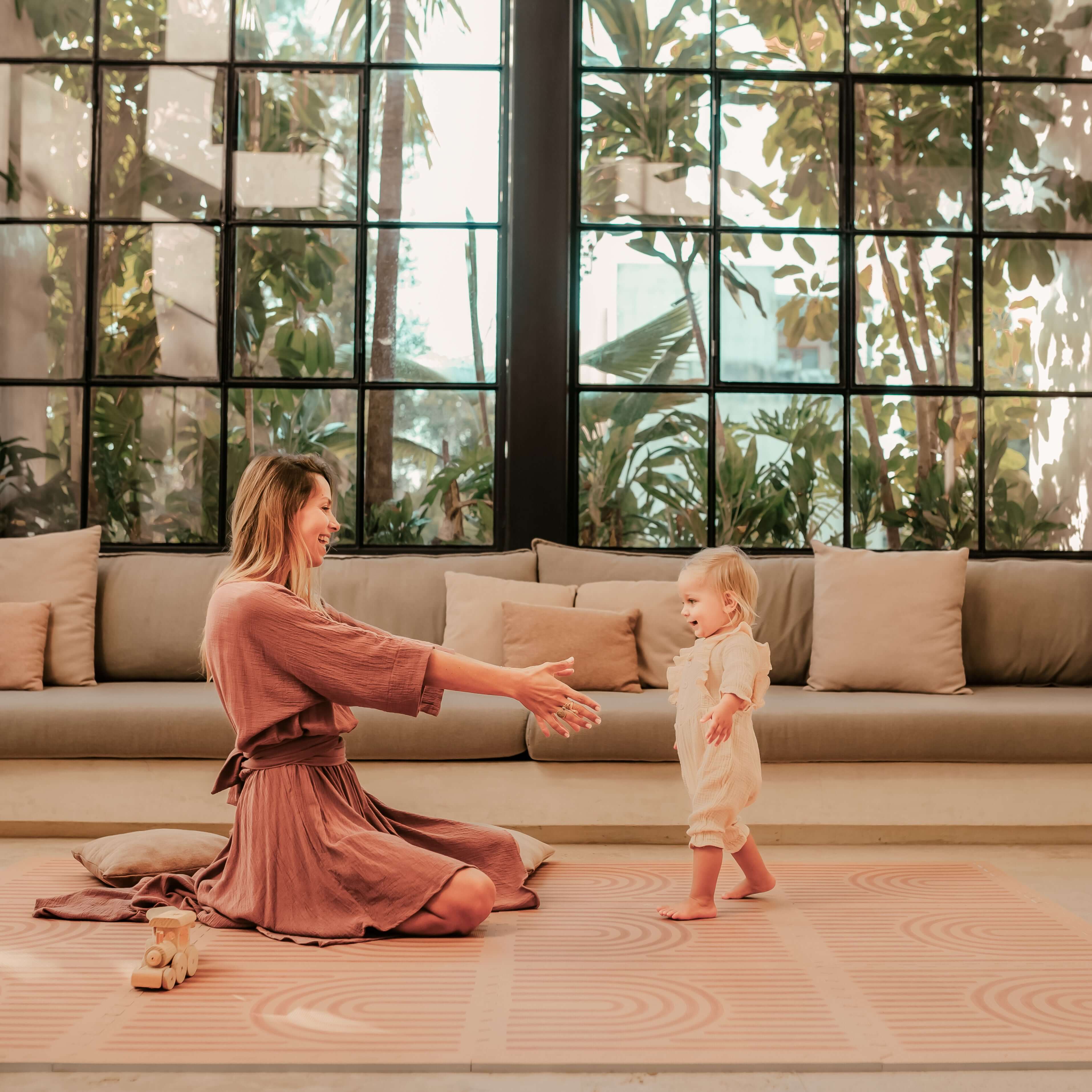 Premium Foam Playmats | Linear - Camel