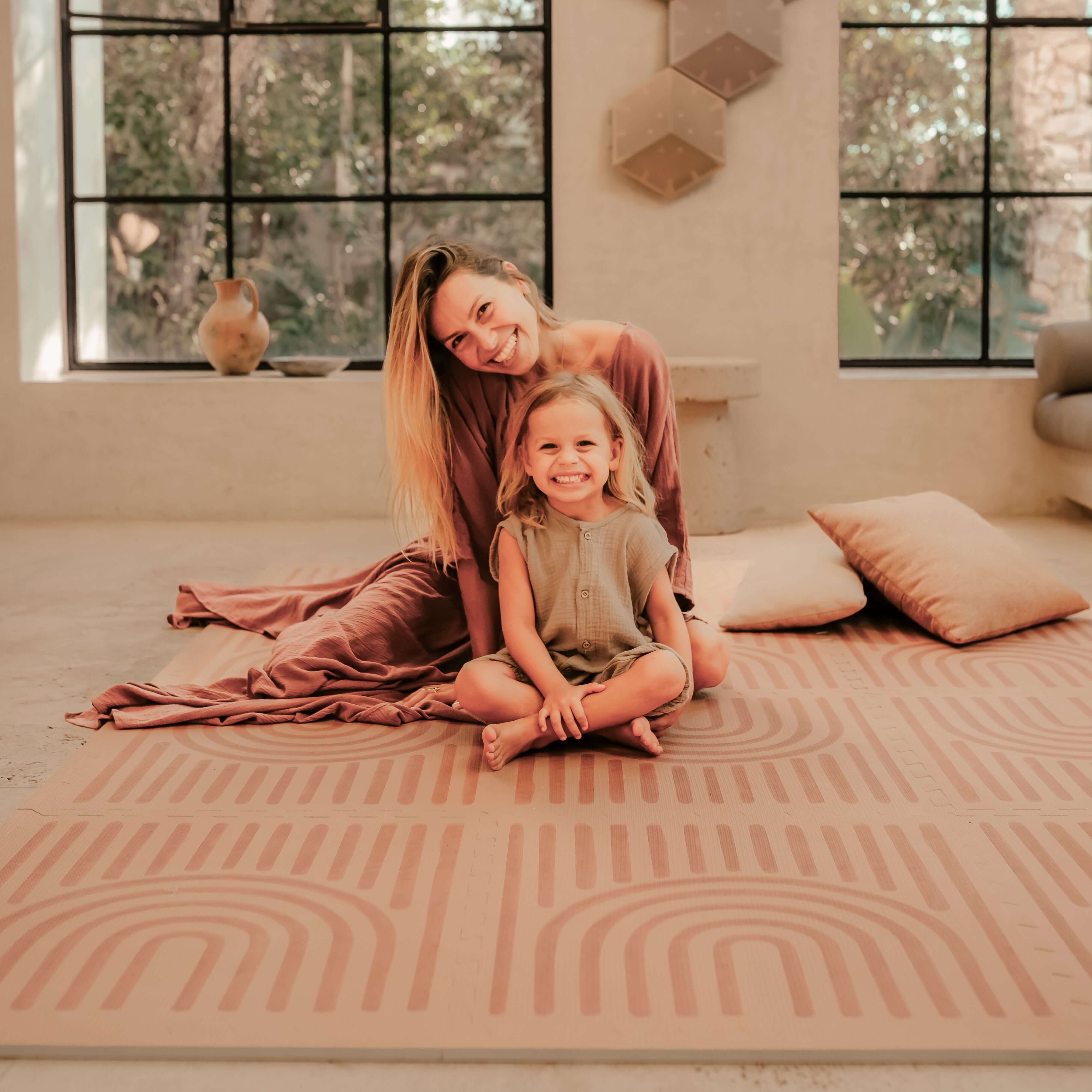 Premium Foam Playmats | Linear - Camel