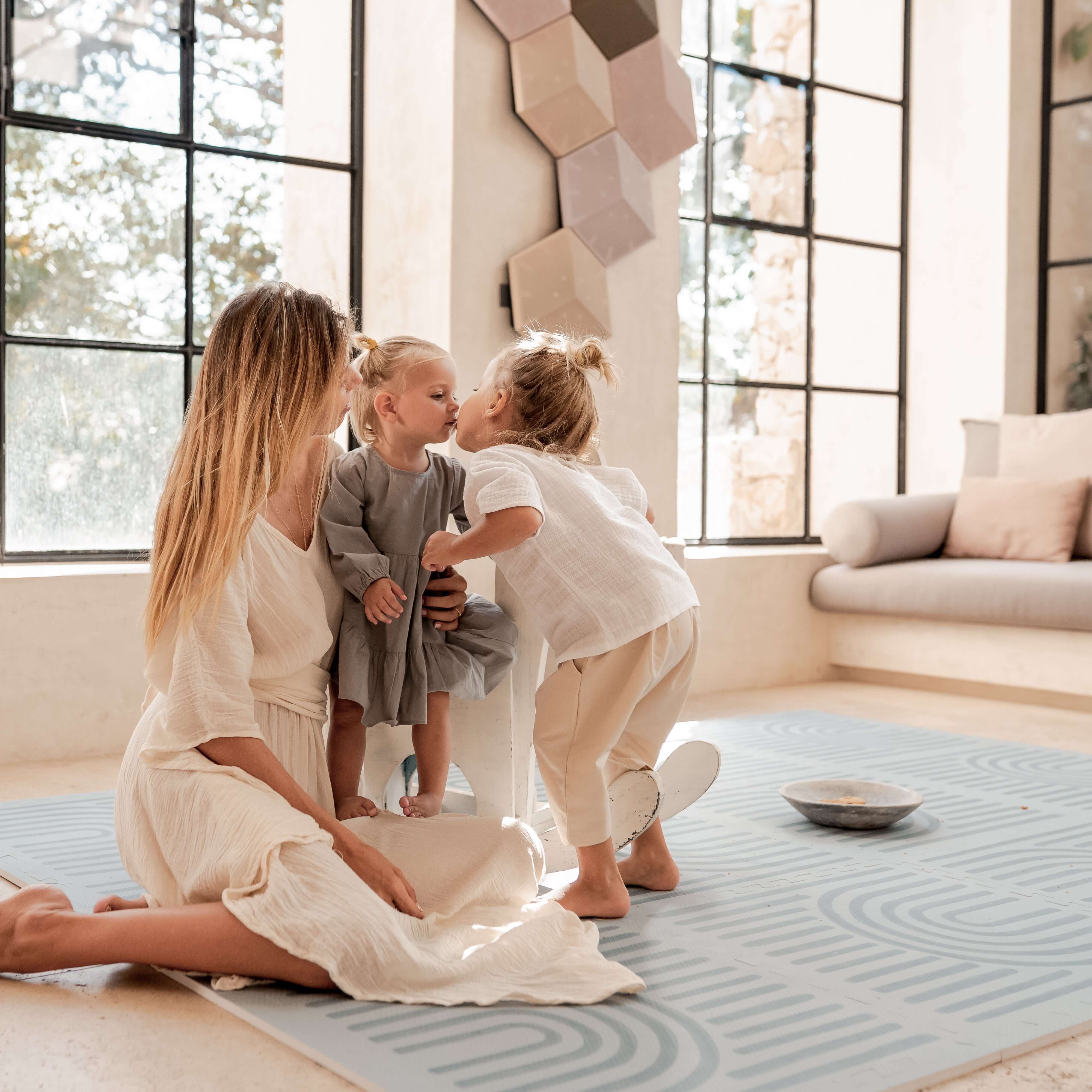 Premium Foam Playmats | Linear - Mineral
