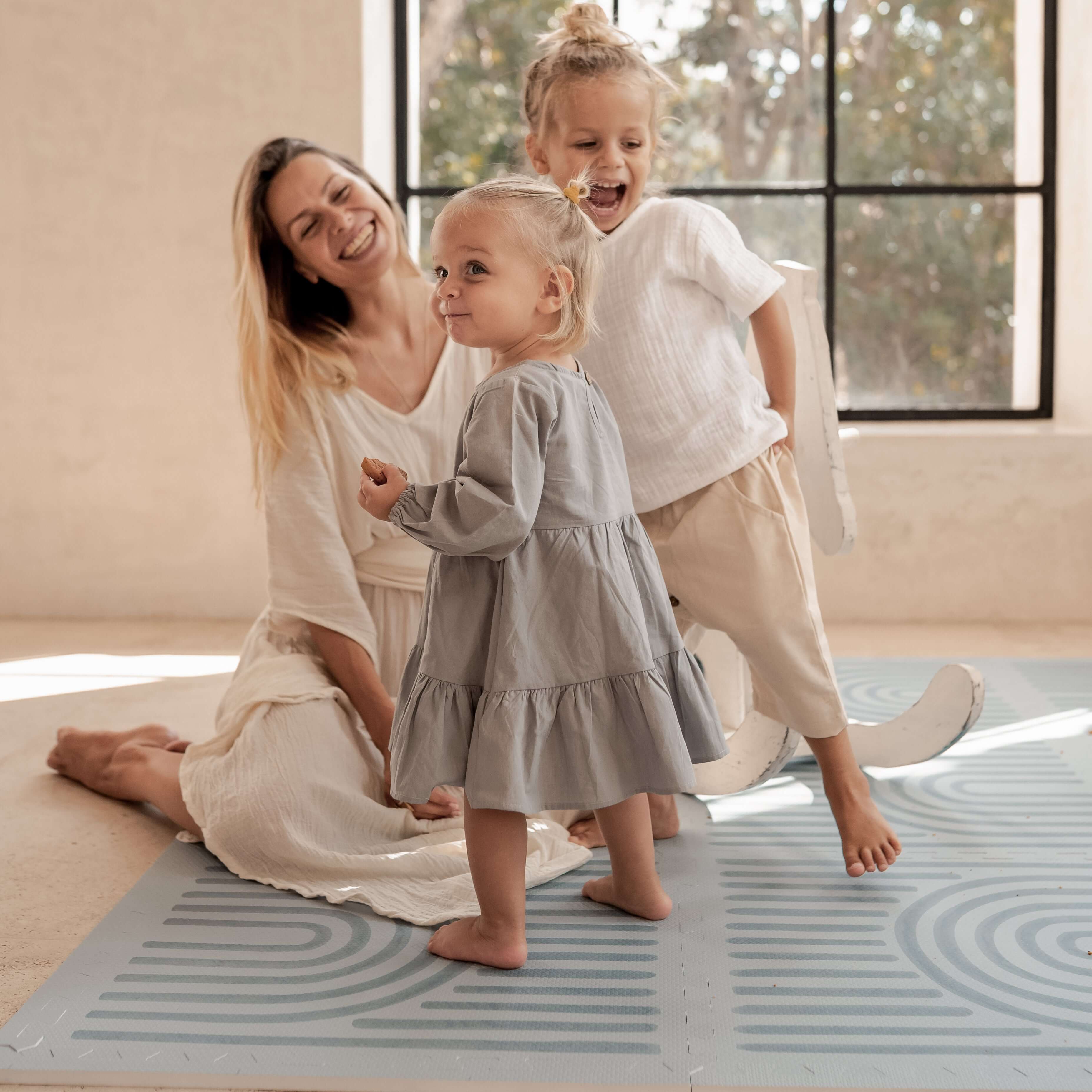 Premium Foam Playmats | Linear - Mineral