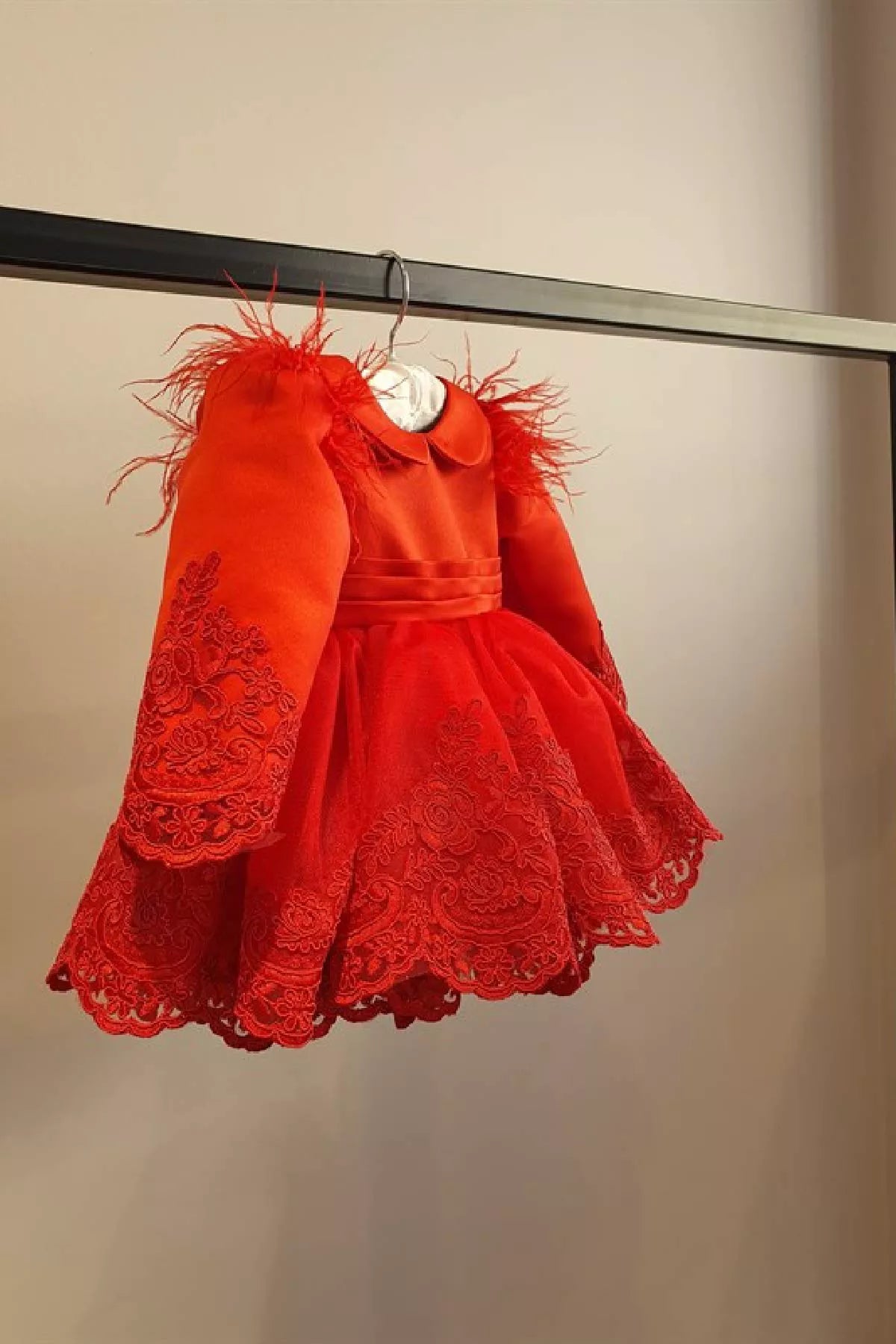 Hazel Red Baby Dress