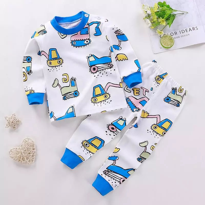 Two Piece Cotton Pajamas Multivariant