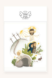 He Is Risen Stickers 4 Pack