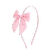 Pink Bandana Western Bow Headband
