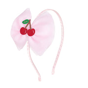 Cherry Tulle Bow Headband