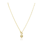 Heart Locked Toggle Necklace
