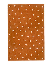 Rug Hearts Brown / Pink Print 6.5 X 9.8 Ft
