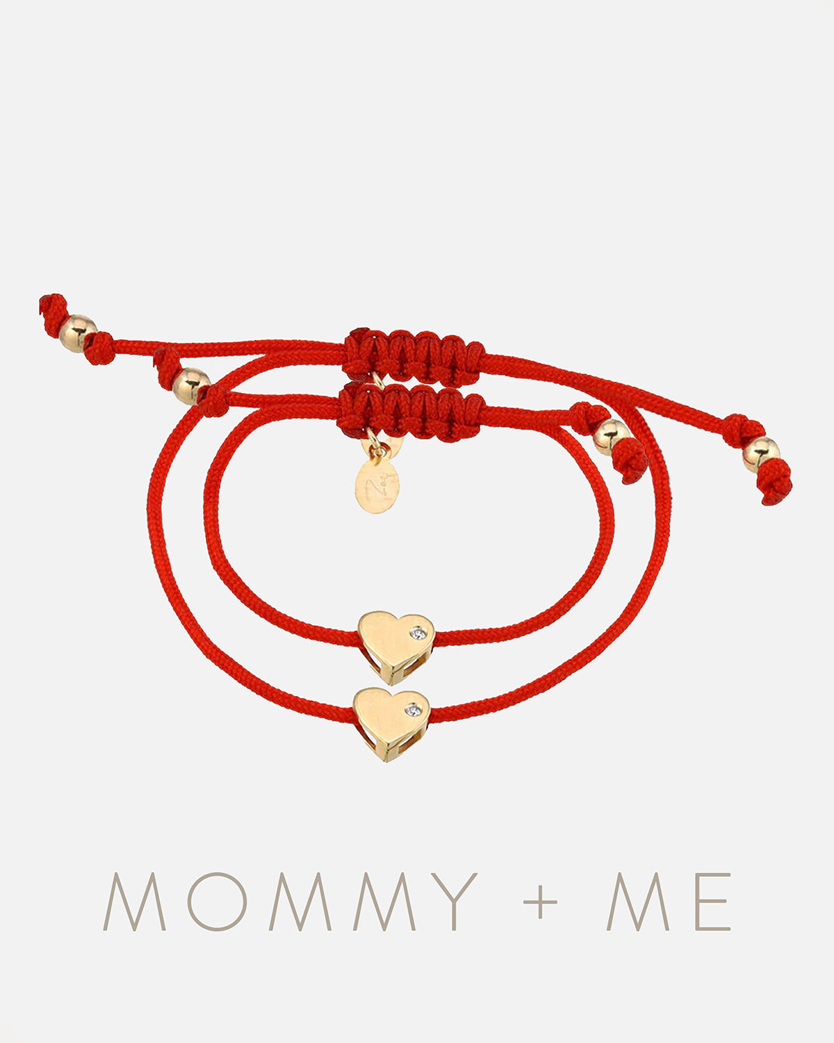 Heart With Diamond Fortune Bracelets - Mommy + Me