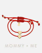 Heart With Diamond Fortune Bracelets - Mommy + Me
