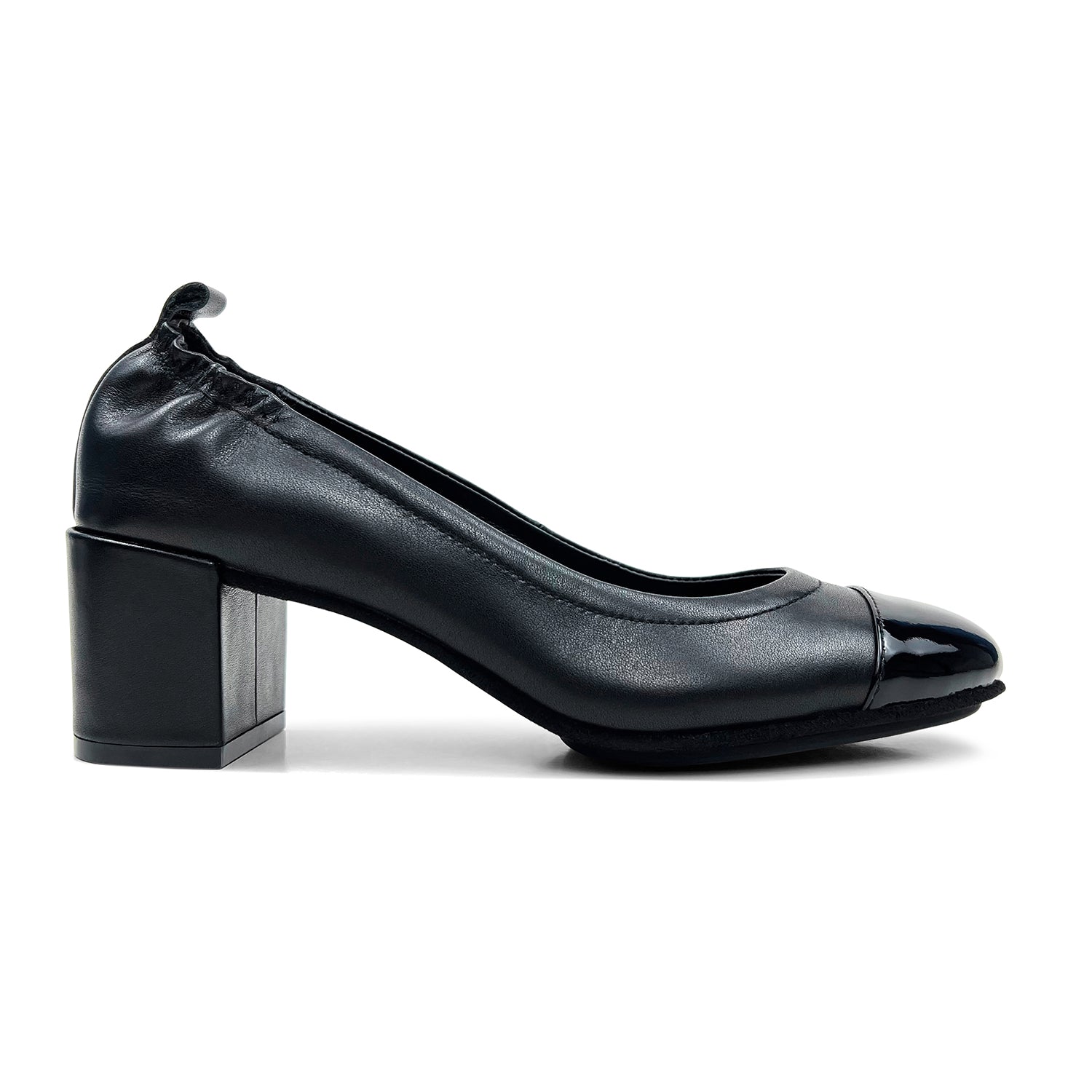 Heidi Classic Pump In Black Leather