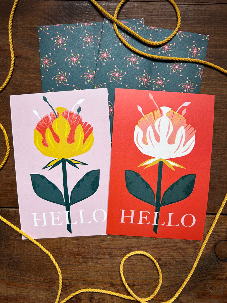 Hello Flower Notecard Set | Set Of 6