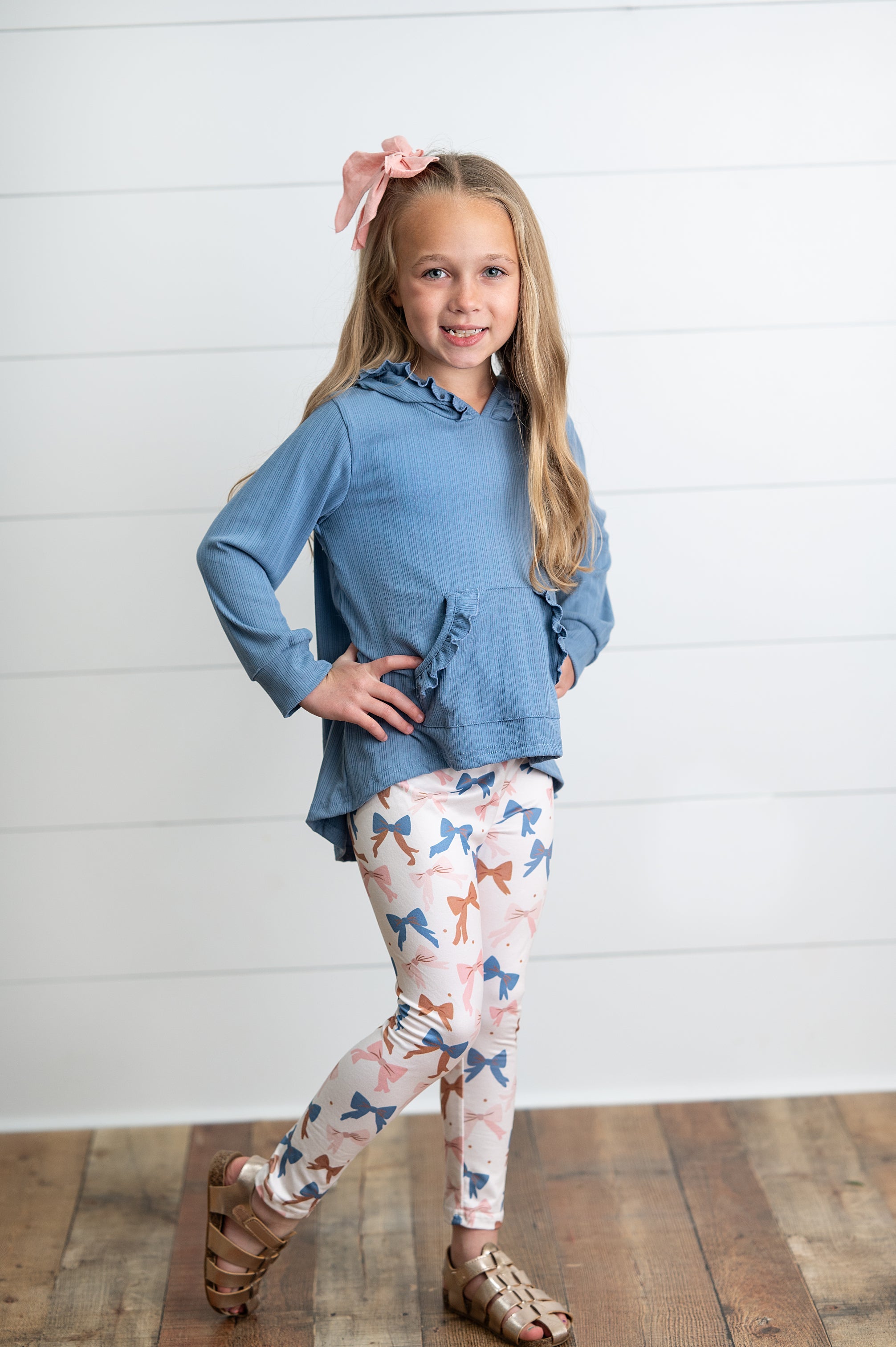 Hi-lo Bow Pant Set