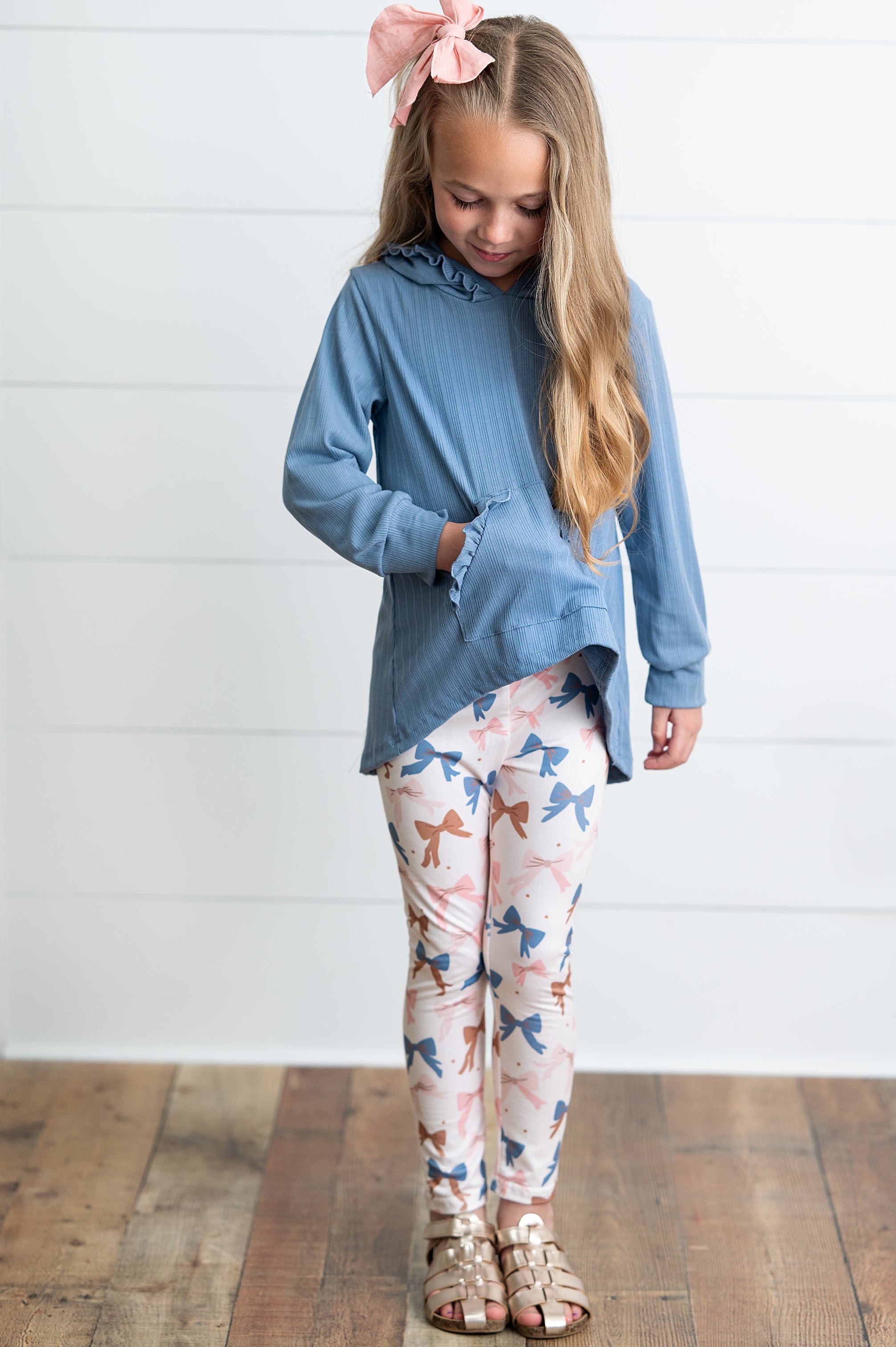 Hi-lo Bow Pant Set