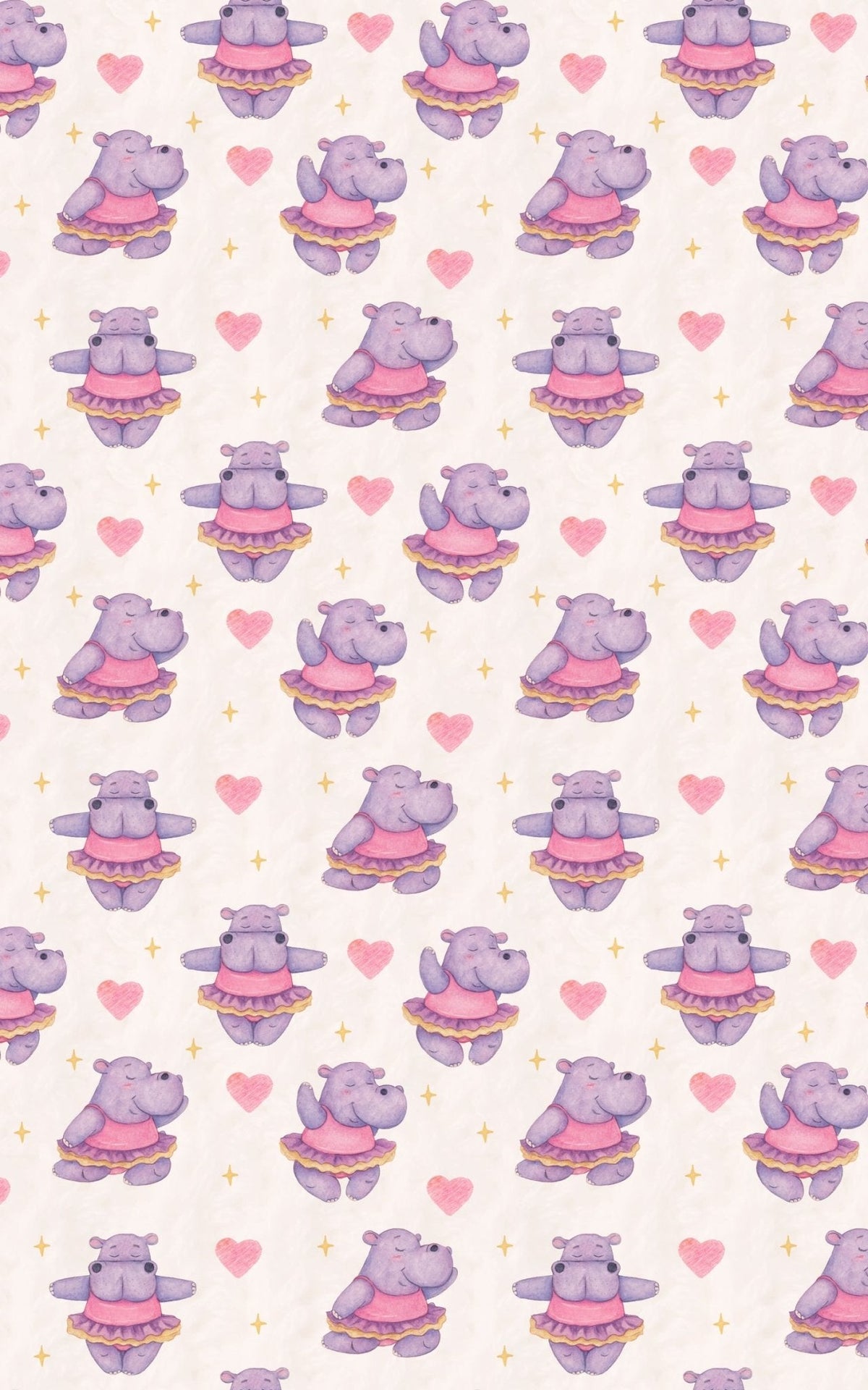 Hippo Pirouettec Wrapping Paper