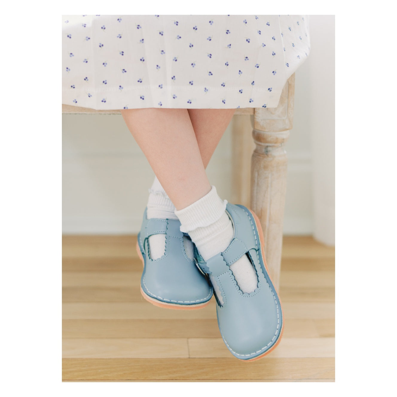 Selina Scalloped T-strap Mary Jane