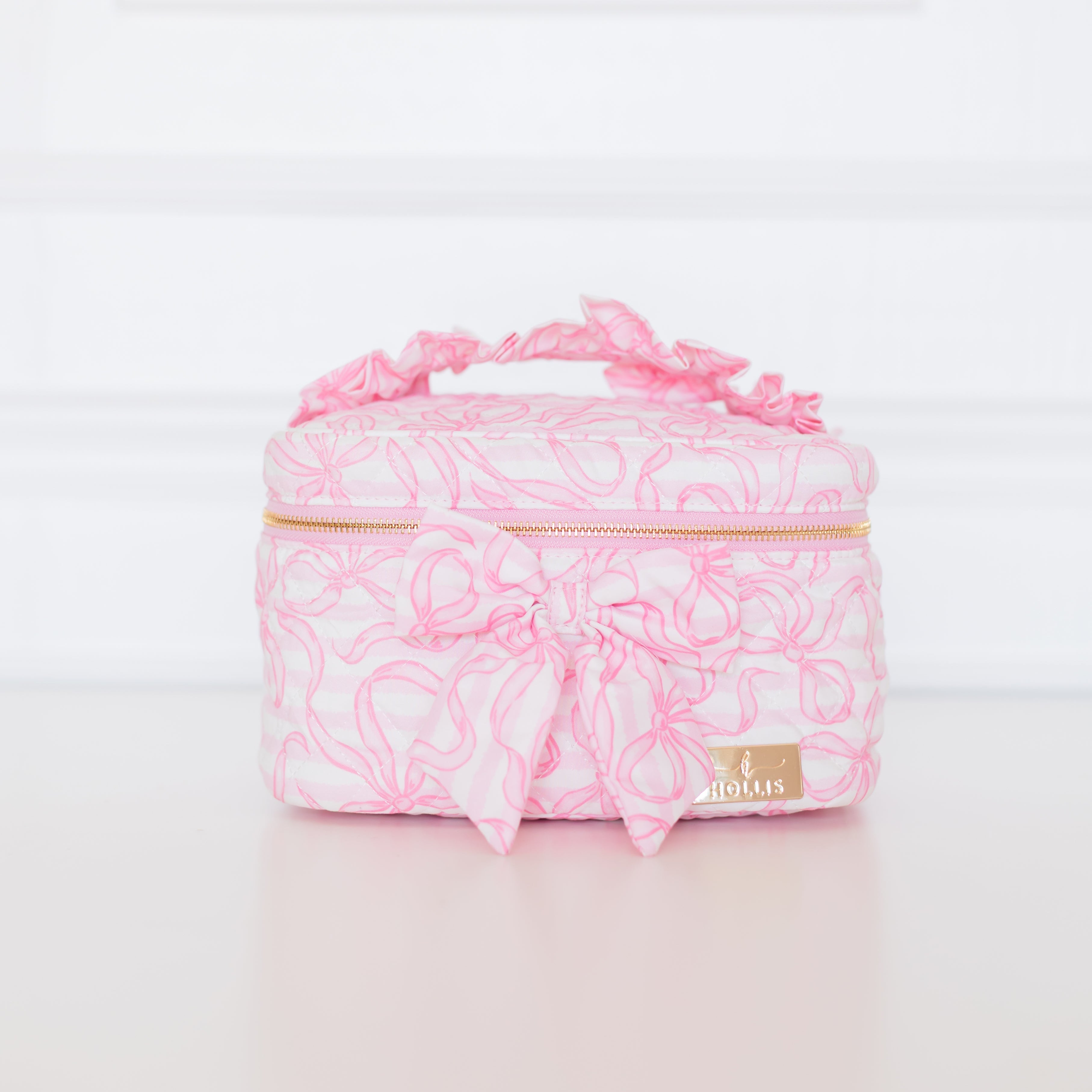 Quilted Coquette Train Case