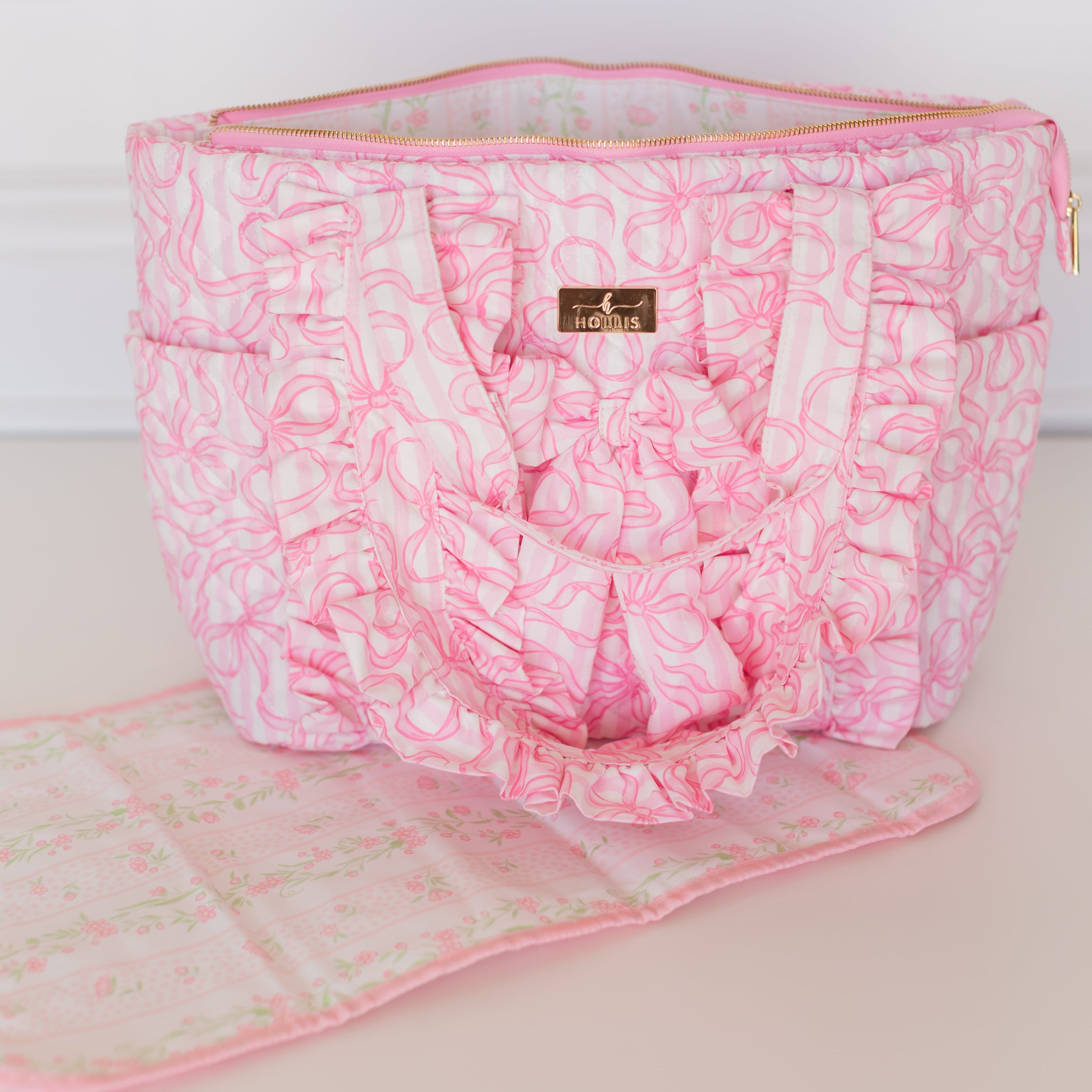 Quilted Coquette Diaper Bag
