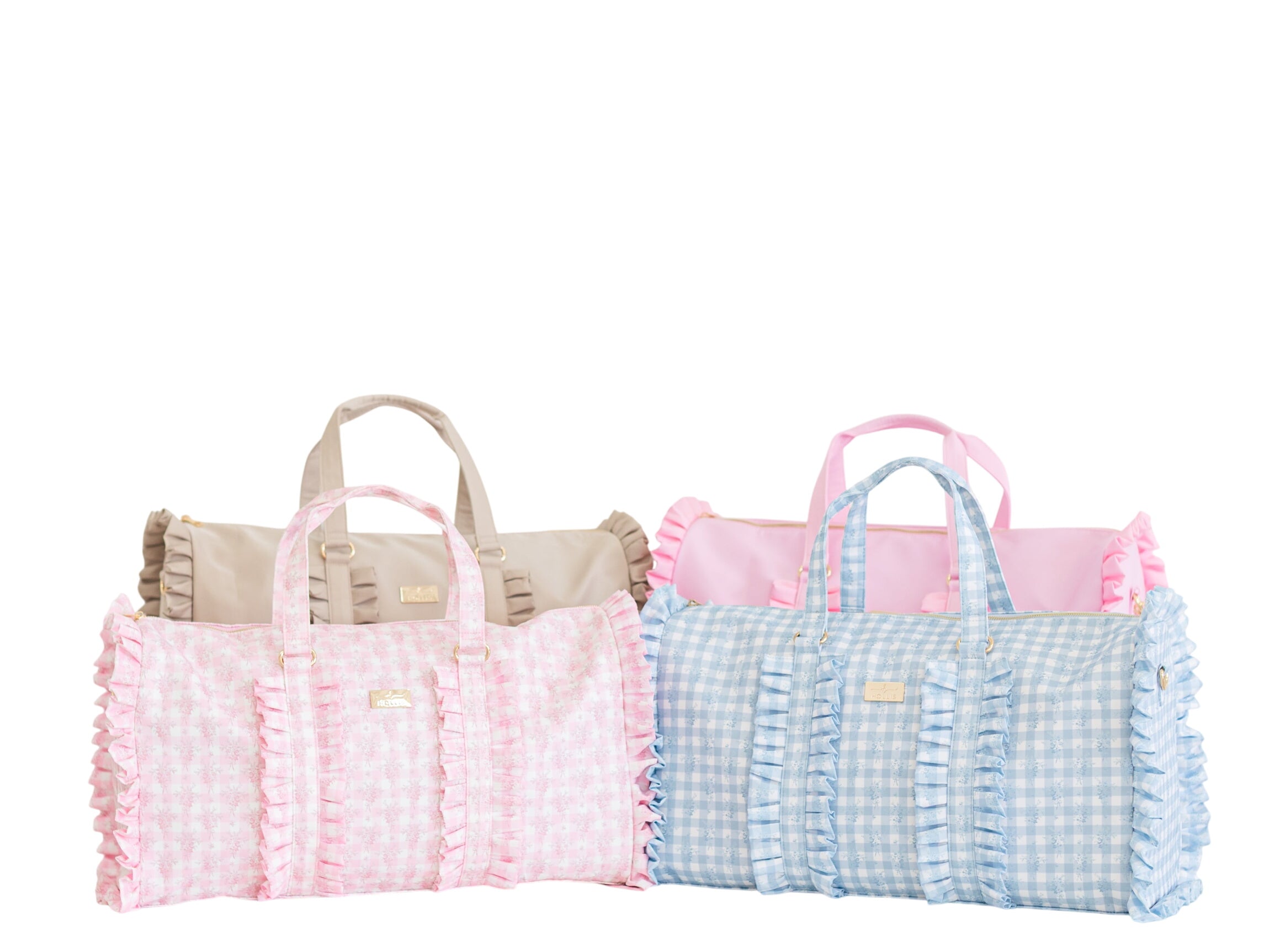 Ruffled Nylon Weekender