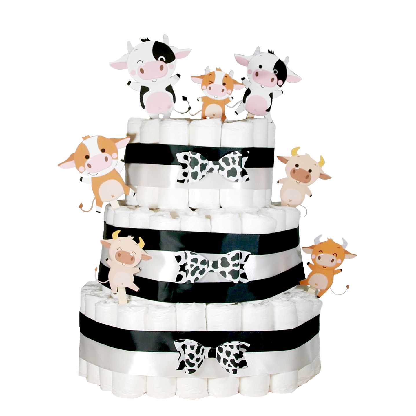 Holy Cow Diaper Cake Kit