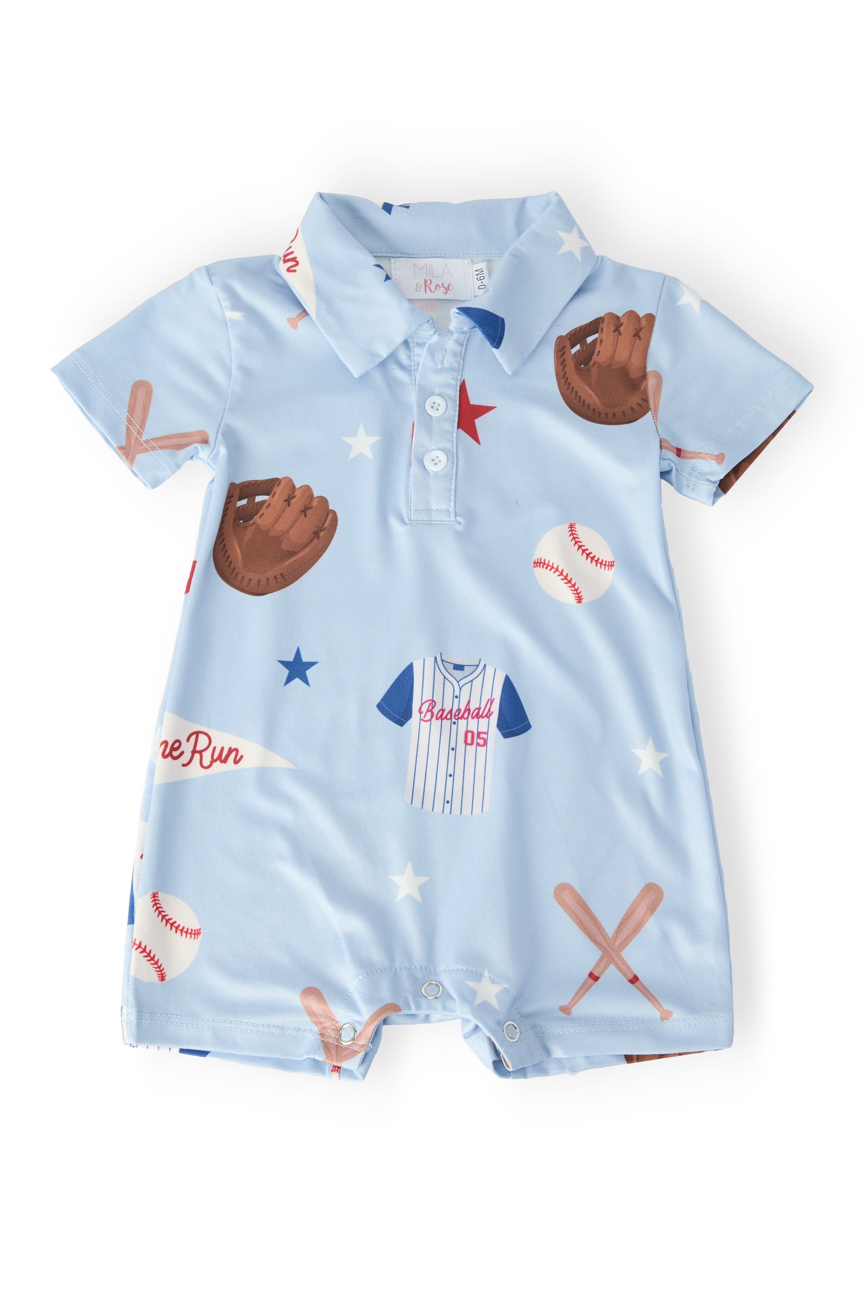 Home Run Polo Shorty One-piece