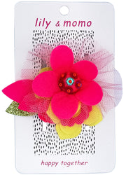 Honolulu Flowers Hair Clip- Citrus And Melon