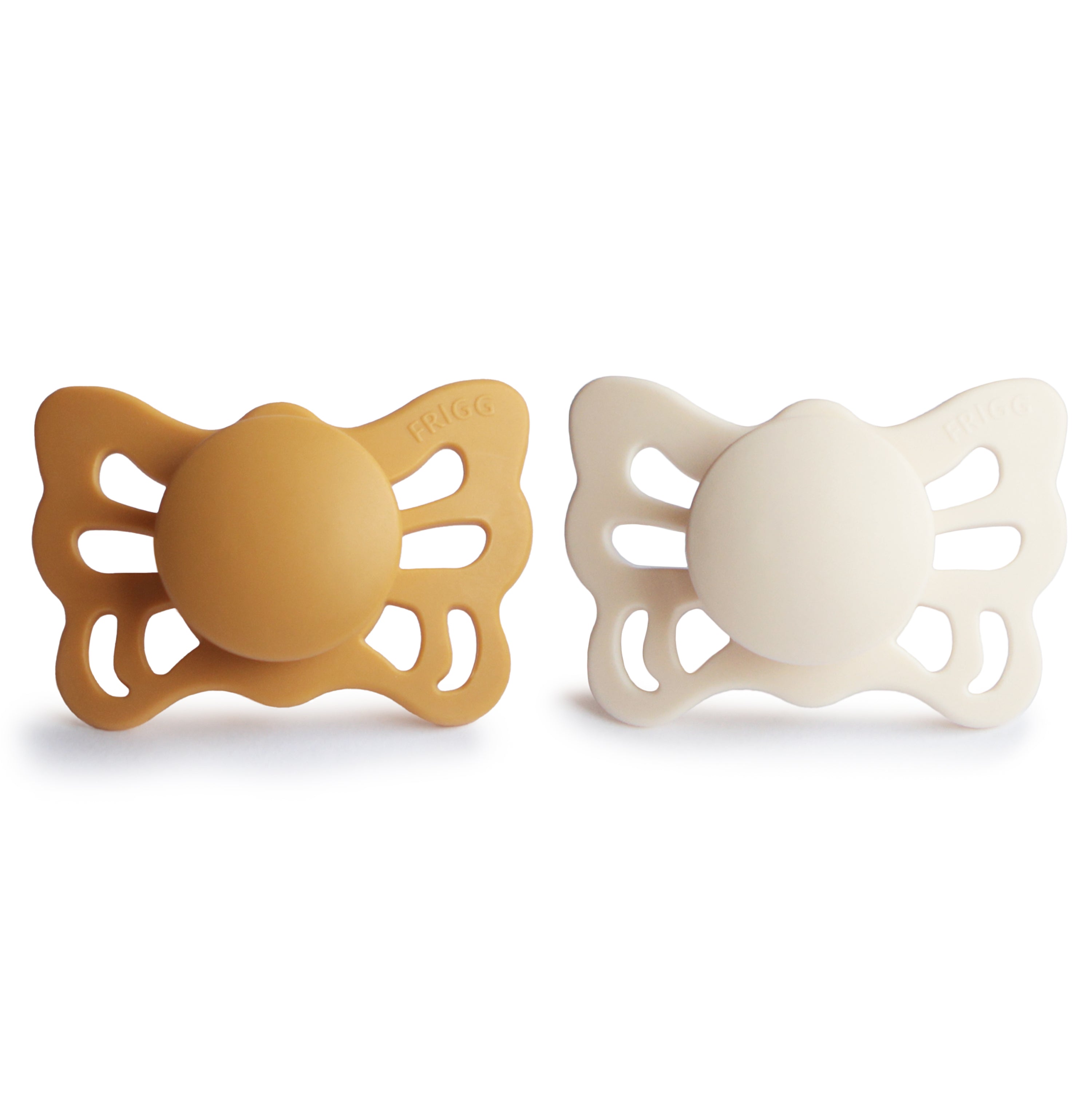 Frigg Butterfly Anatomical Silicone Pacifier 2-pack (0-6 Months)