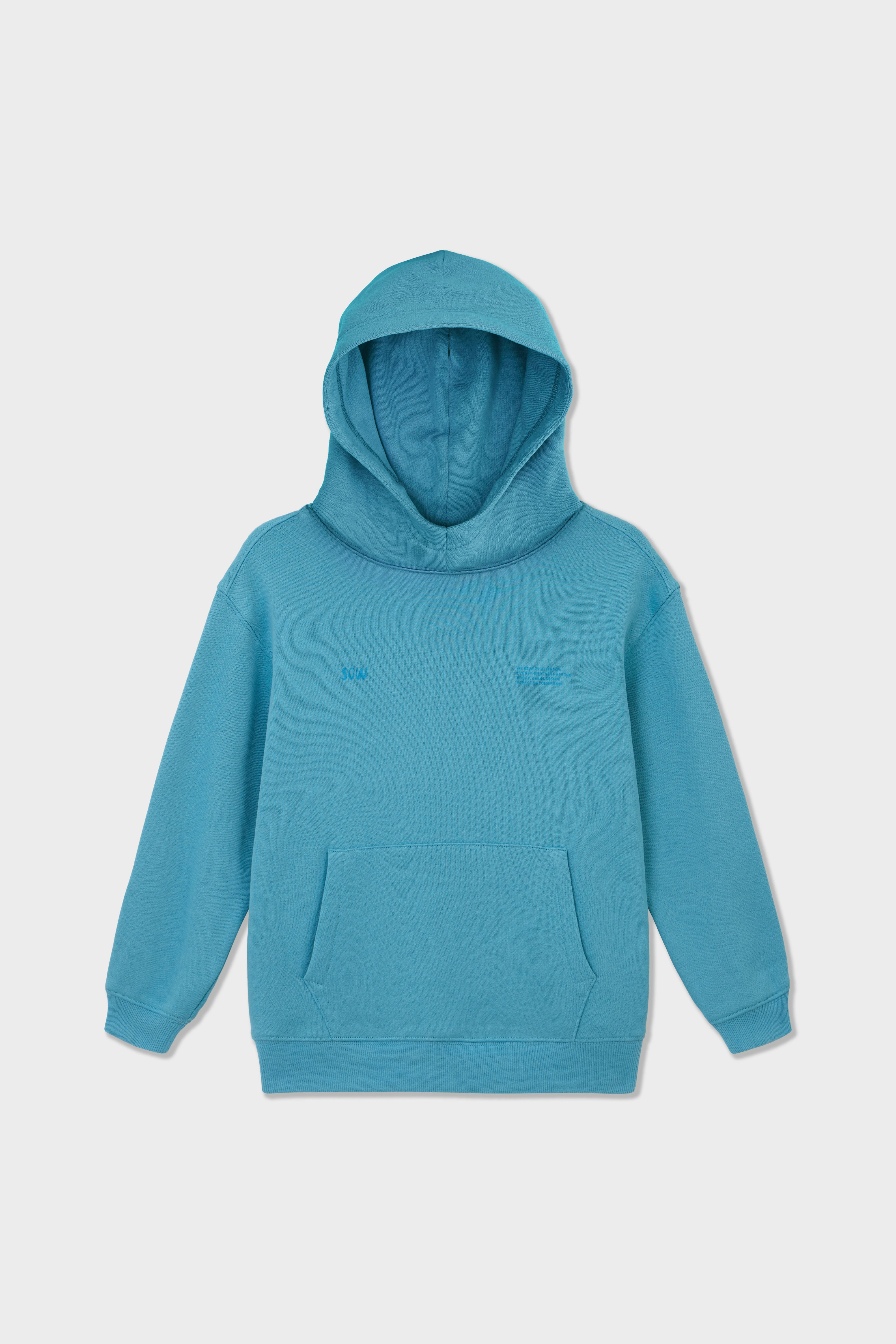 Relaxed Cotton Hoodie With Print