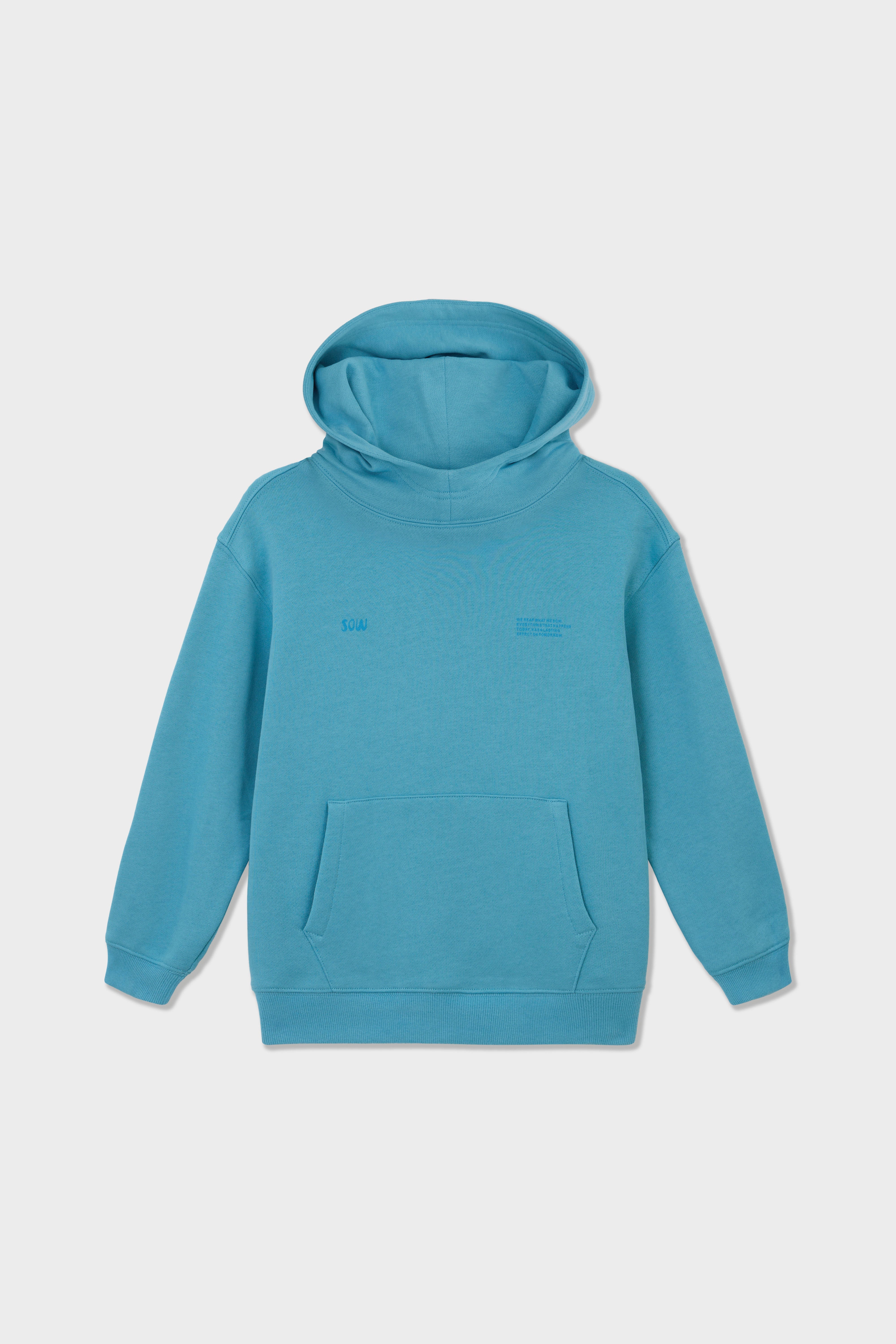Relaxed Cotton Hoodie With Print