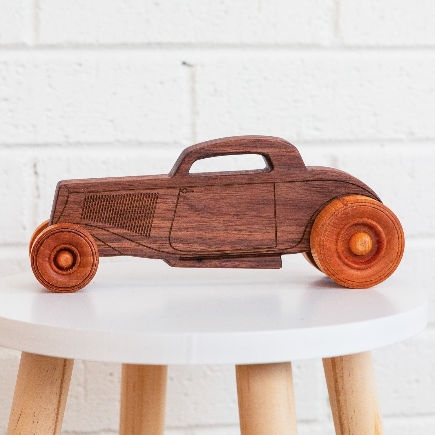 Classic Hot Rod Large | Solid Walnut Wood | Etched Details | Made In The Usa