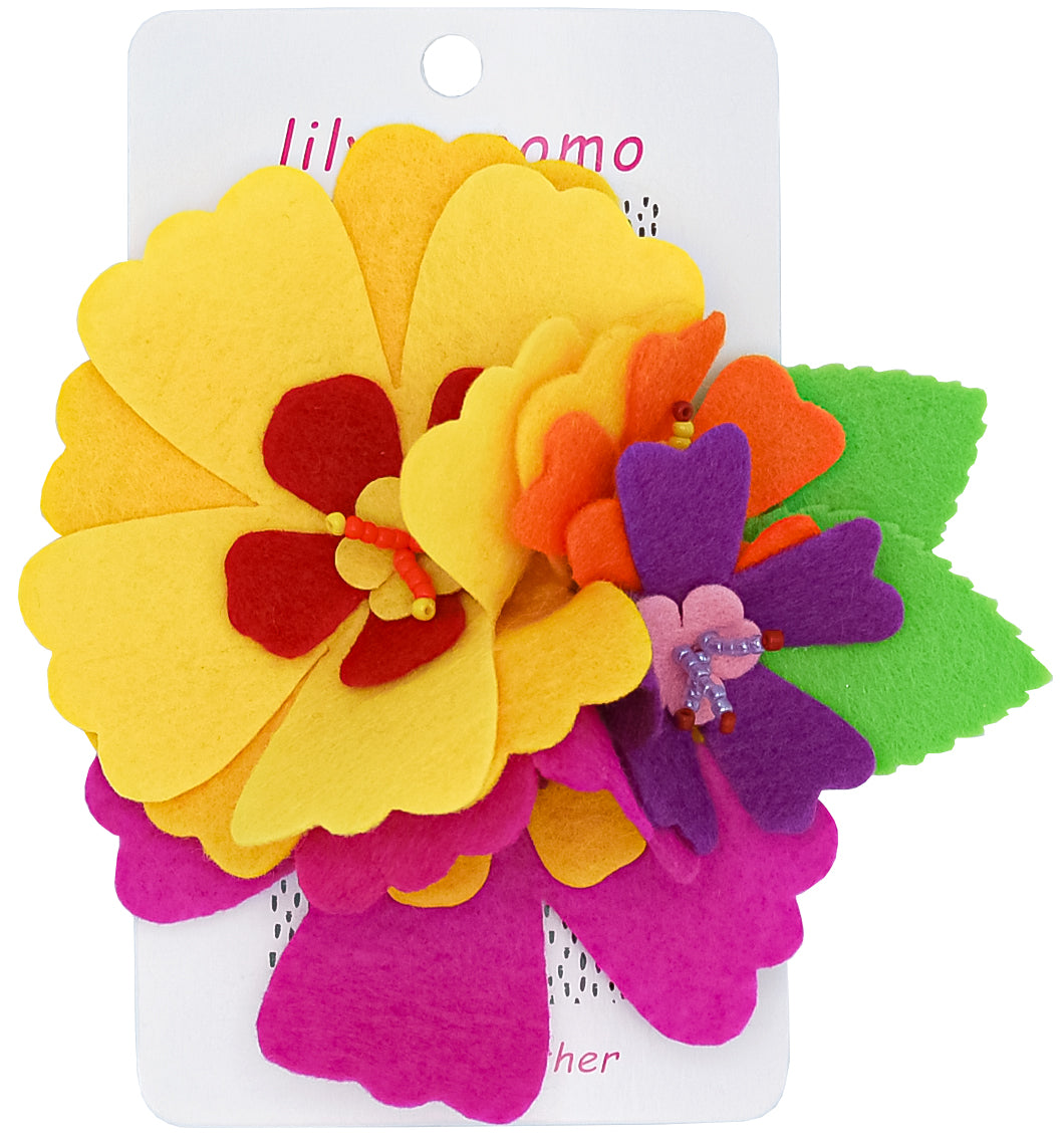 Hula Flowers Hair Clip