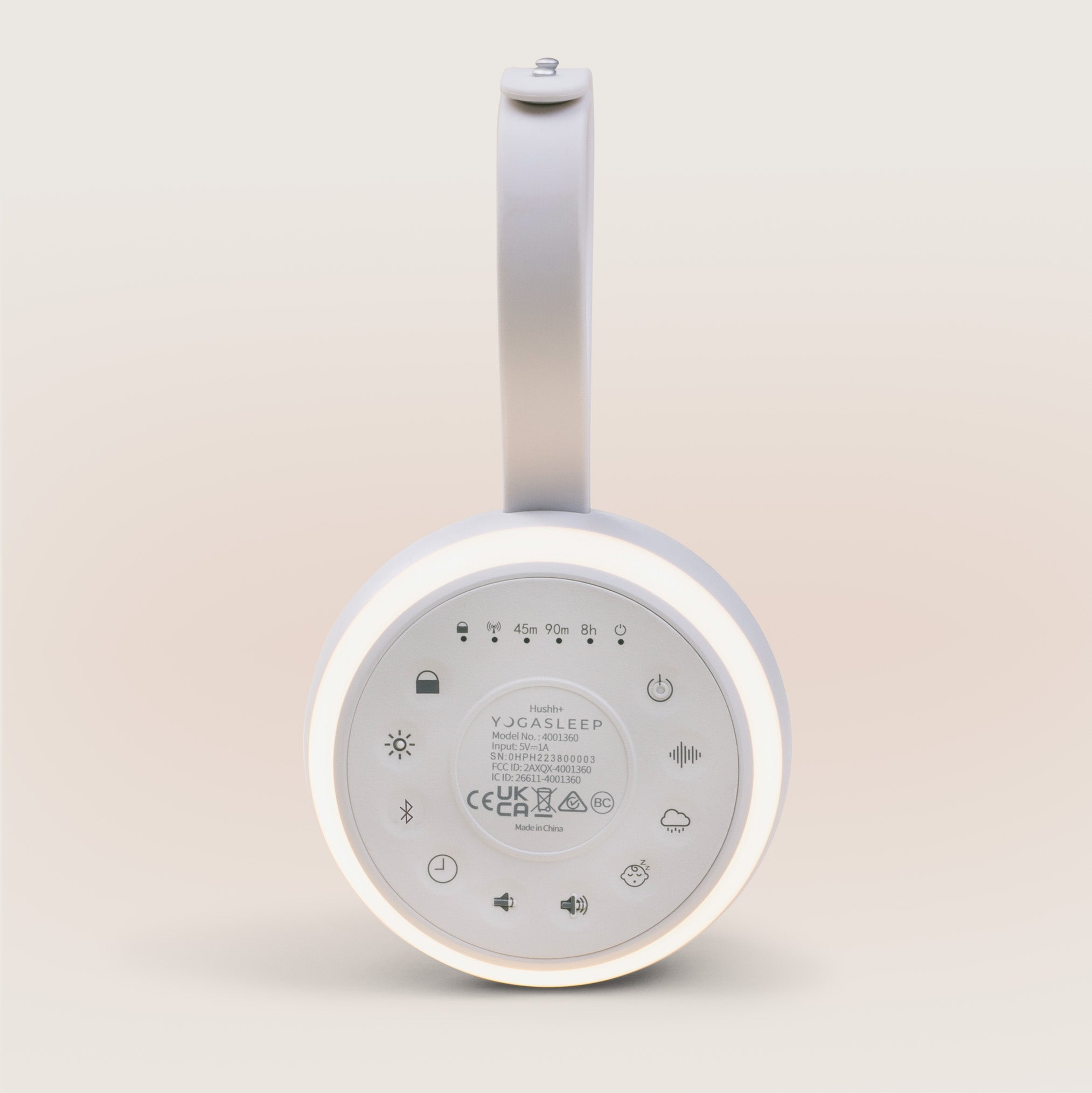 Hushh+ Travel Sound Machine With Wireless Speaker And Night Light