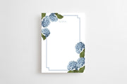 Blue Hydrangea Notepad | Notepad By Josil Paperie