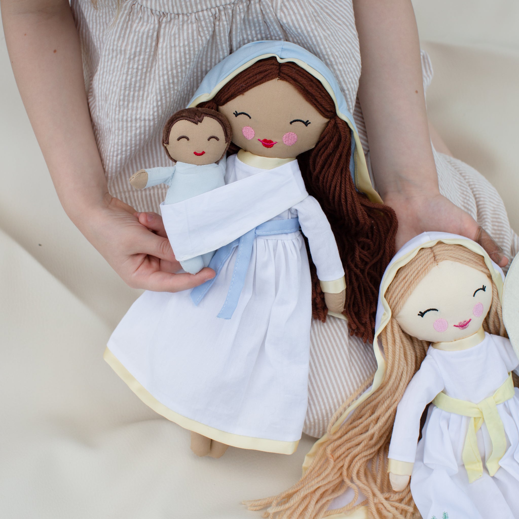 Baby Jesus Rag Doll & Wrap Carrier Set