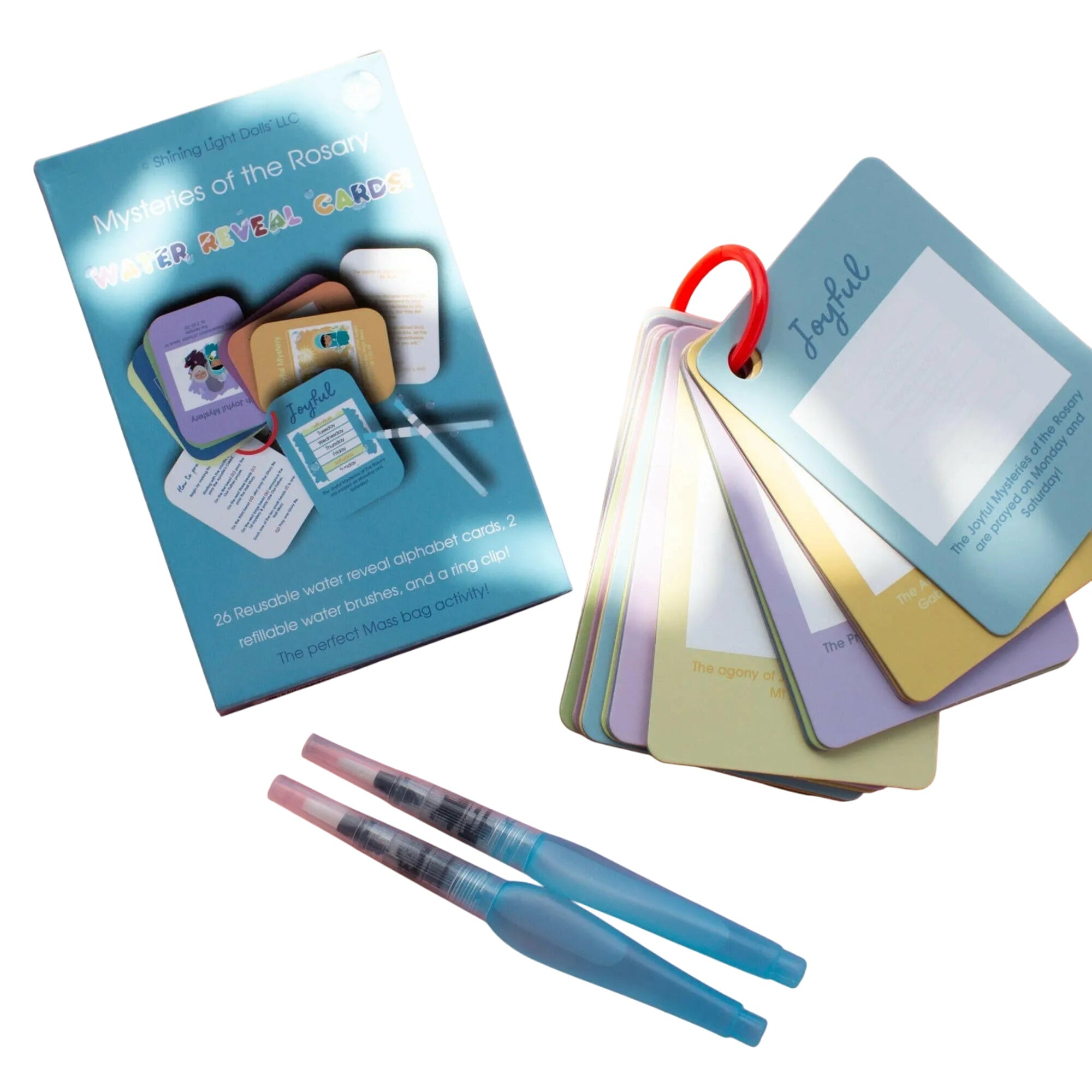 Mysteries Of The Rosary Water Reveal Cards