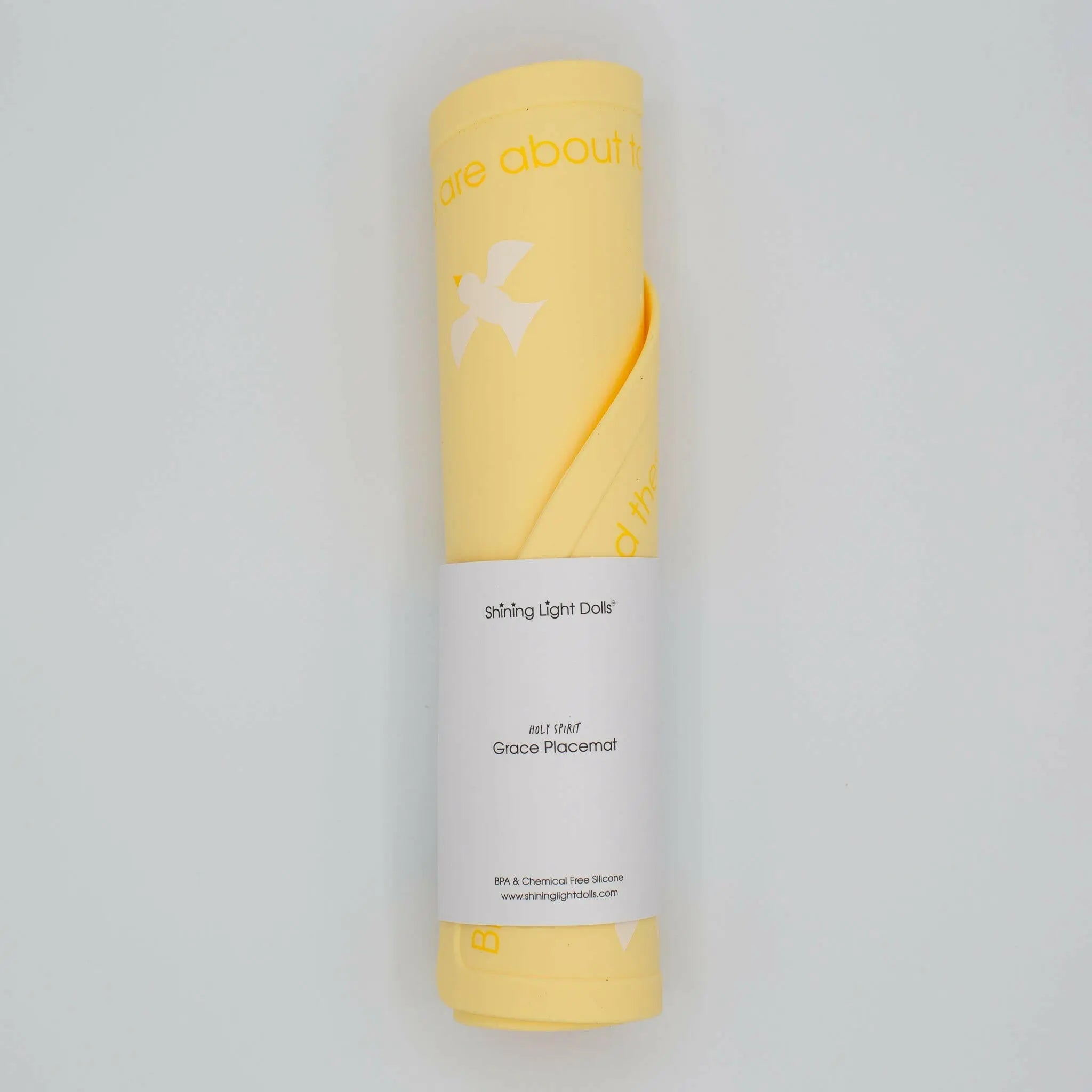 Yellow Holy Spirit Silicone Grace Placemat