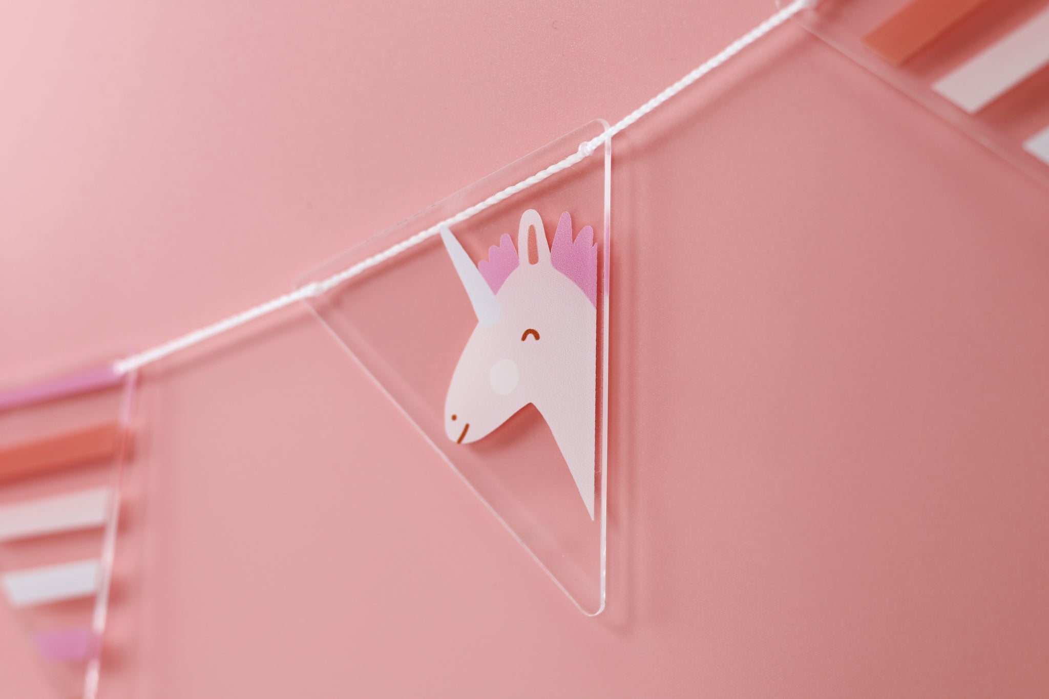 I Believe In Unicorns Acrylic Garland